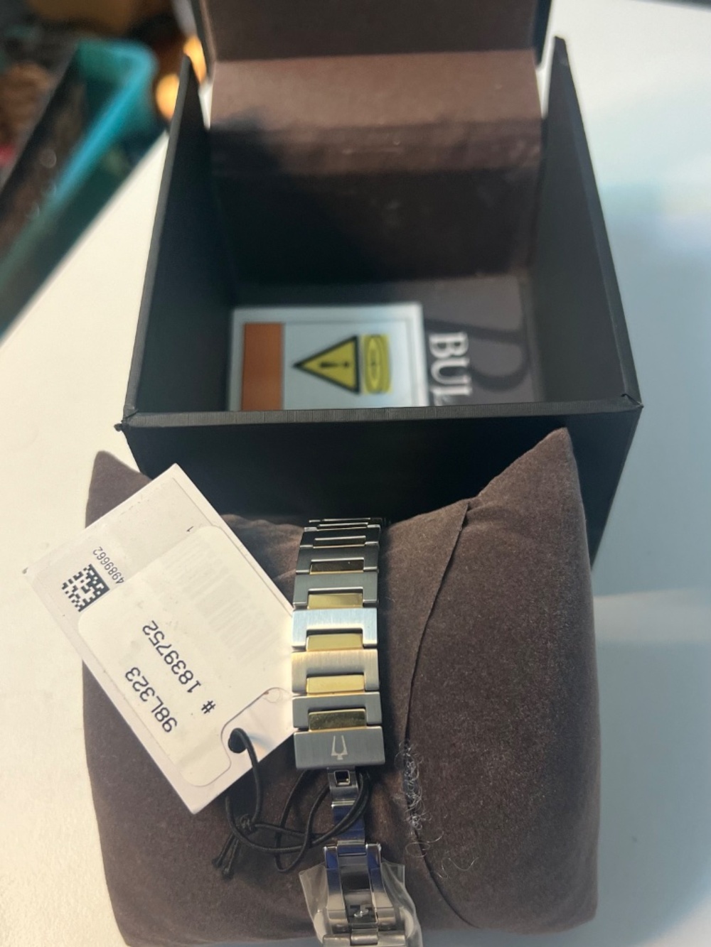 Brand New Bulova Women's Two-Tone Watch | Textured Waffle Dial | Box included - Picture 2 of 3